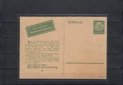 Popaganda soviétique carte pour l'Allemagne MiNr. 19 I