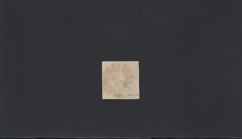 MiNr. 1 II a Platte 2, Mühlradstempel 14 (Aschaffenburg), farbrisch BPP Signatur