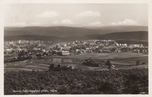 Ansichtskarte Kurort Schmiedefeld 1938 nach Weimar