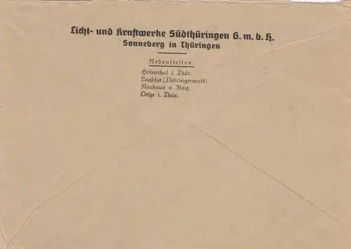 Freistempel 1936 Sonneberg/Thüringen Spielwarenstadt, Koche mit Gas, Holzpferd