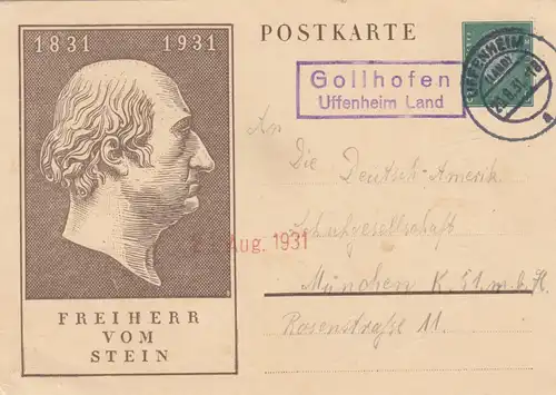 Fullführer von Stein, Gollhofen sur Uffennheim Land à Munich