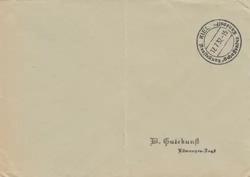 Postsache Kuvert 1937: Kiel: Ausstellung Schaffendes Landvolk