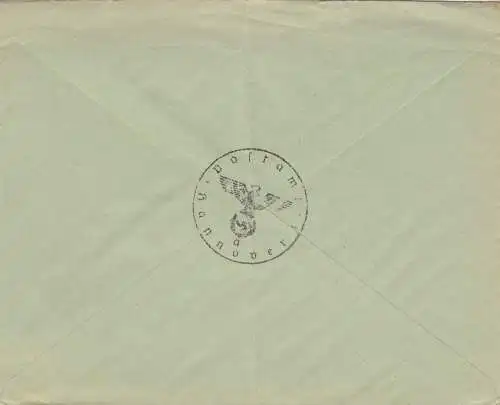 Postsache Kuvert 1937: Briefmarken Ausstellung Hannover, Pferd
