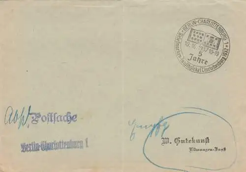 Affaire postale Kuvert 1937 Berlin Charlottenburg 5 ans de cercles de timbres