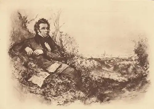 Ansichtskarte Franz Schubert,  1928