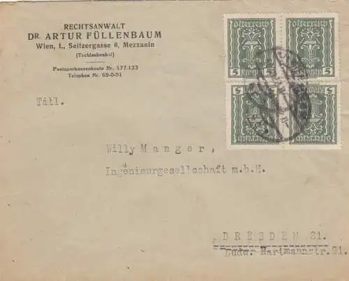 1922: Wien nach Dresden, MeF