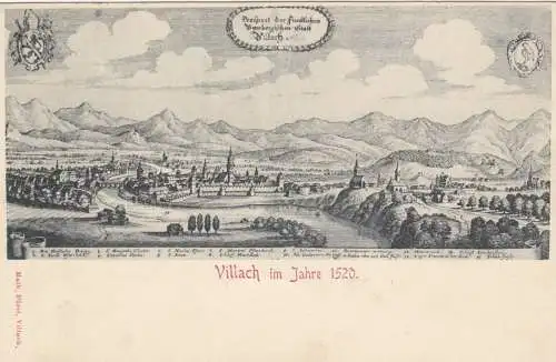 Ansichtskarte Villach, Loosdorf