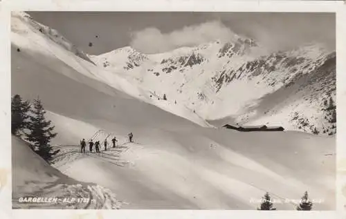 1939: St. Gallen, Ansichtskarte Gargellen-Alp, nach Valparaiso/Chile