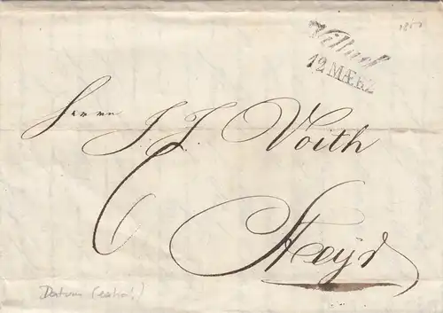 Brief aus Villach 1850 nach Steyr, viel Textinhalt