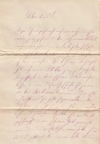 1877 Rossbach / Bohême à Prague avec lettre dépôt