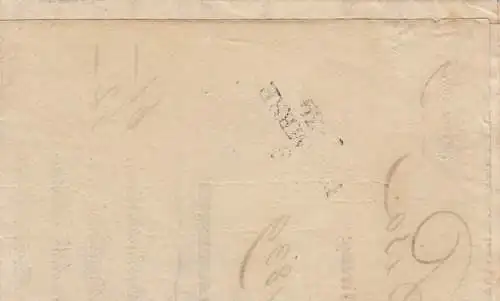 Lettre 1839 de Pise à Firenze, facture en italien