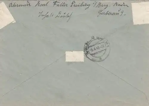 Enregistrer Fribourg 1948 vers Karlsruhe.