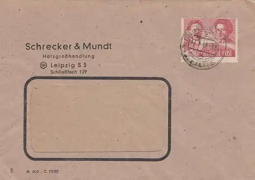 Brief 1949 Leipzig