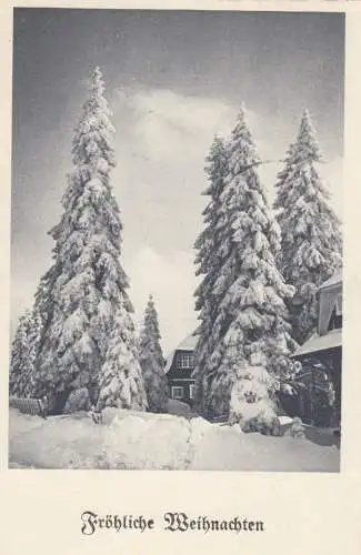 Carte de Noël Feldpost 1941 M.S. Wesermünde Marineschule à Berlin