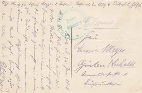 2x Ansichtskarte Antwerpen und Liege,Feldpost Landsturm Inf. Bat. Straubing 1915