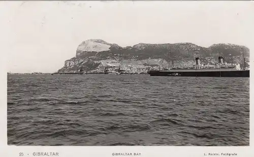 Gibraltar 1934: post card to Francfort.