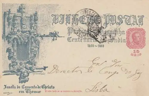 1898: post card to Lisboa