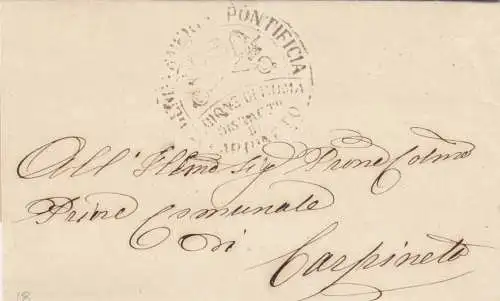 1868: letter Pontificia Roma, text content