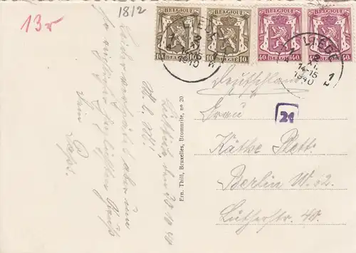 1940: post card Lien to Berlin