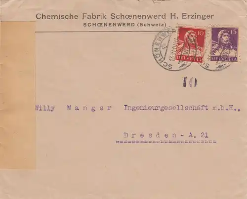 1919: Schoenenwerd à Dresde, ouvert