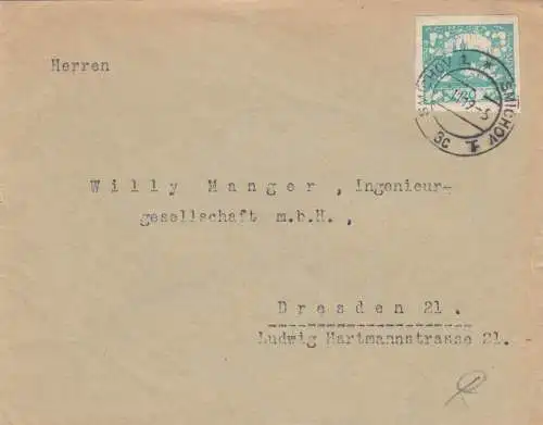 1919: Lettre de Smikhov à Dresde