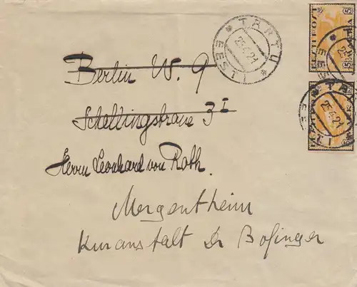 1921: letter from Tartu to Mergentheim