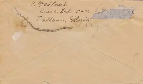 1921: letter from Tallinn to Germany