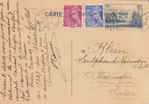 4x post card around 1940 to Germany