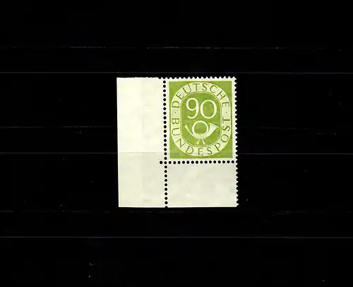 Bund: Min. 138, E3, Eckrand, post-fraîchissement, **, très large