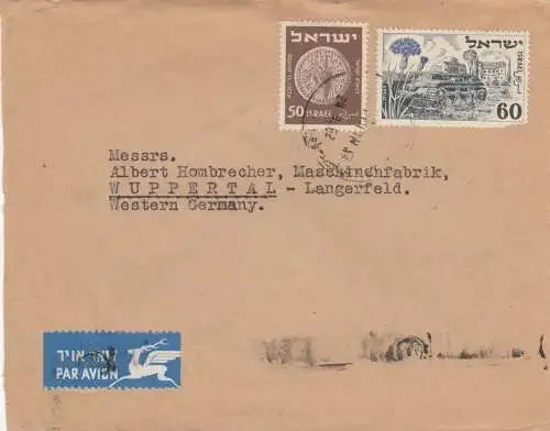 air mail Tel Aviv to Wuppertal