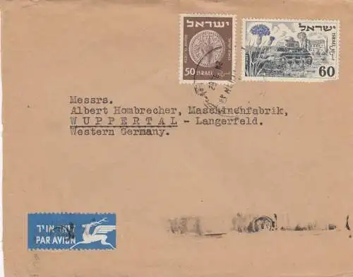air mail Tel Aviv to Wuppertal 