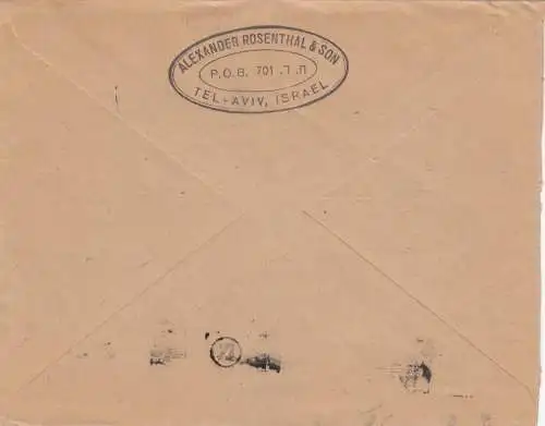 air mail Tel Aviv to Wuppertal