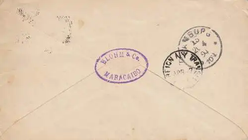 Maracaibo 1894 to Hambourg.