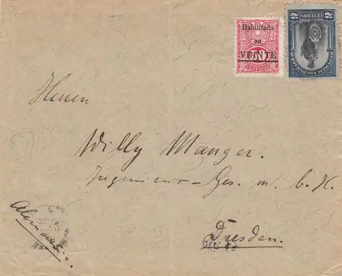 letter 1912 Buenos Aires to Dresden/Germany