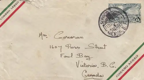 letter 1926 to Foul Bay, Victoria, Canada