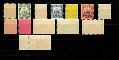 Deutsch-Neuguinea: MiNr. 7-19, postfrisch, **, BPP Attest