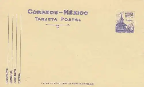 4x cartes postales mexicaines, unused