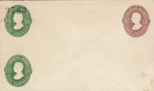 7x post cards/letters Mexico, unused