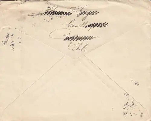 1912: letter Valparaiso/Maritima to Leipzig