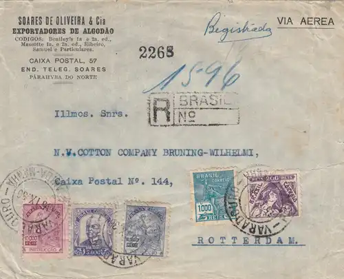1936: registered Parahyba to Berlin