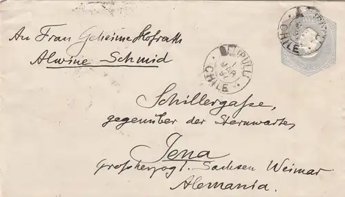 1897: 2x covers Valparaiso/Elipulli to Jena
