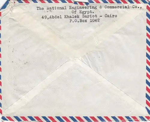 5x covers, air Mail, Cairo to England