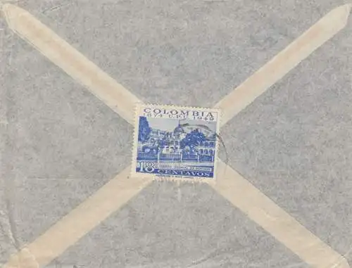 1919, letter from Manizales, Cali to Berlin/Heidenheim