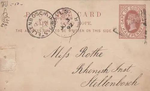 1892: Stellenbosch post card