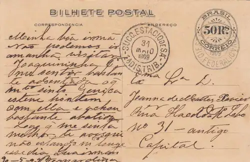 4x cartes postales around 1908