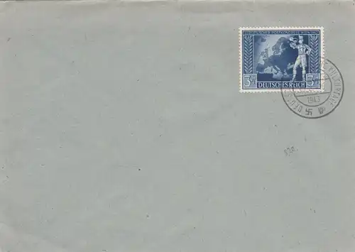 Blanko Certificat spécial de timbre 1943: Vienne: Deutsche Kulturtagetage