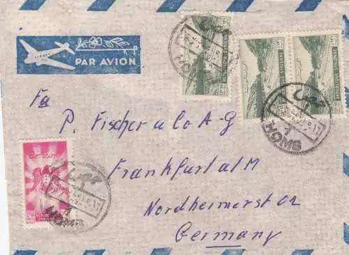 letter air mail Massabegh to Frankfurt