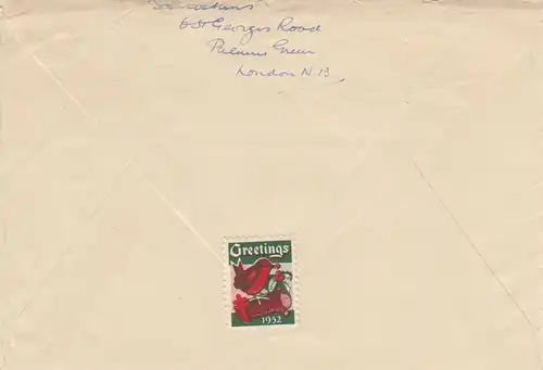 letter 1952: Palmers Green to St. Paul, Minn, USA