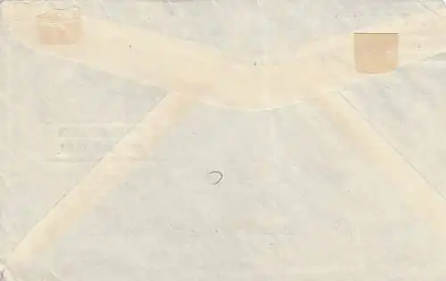 letter air Mail Beyrouth to Frankfurt 1952