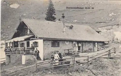 Ansichtskarte 1907 Posthilfsstelle Rothwandhaus/Neuhaus/Schliersee nach München